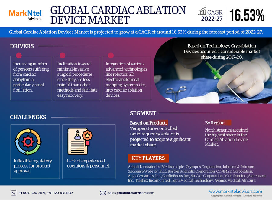 Global Cardiac Ablation Devices Market Size, Share, Trends, Growth, Report and Forecast 2022-2027