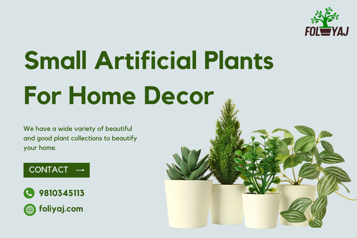 Small Artificial Plants for Home Decor by Foliyaj
